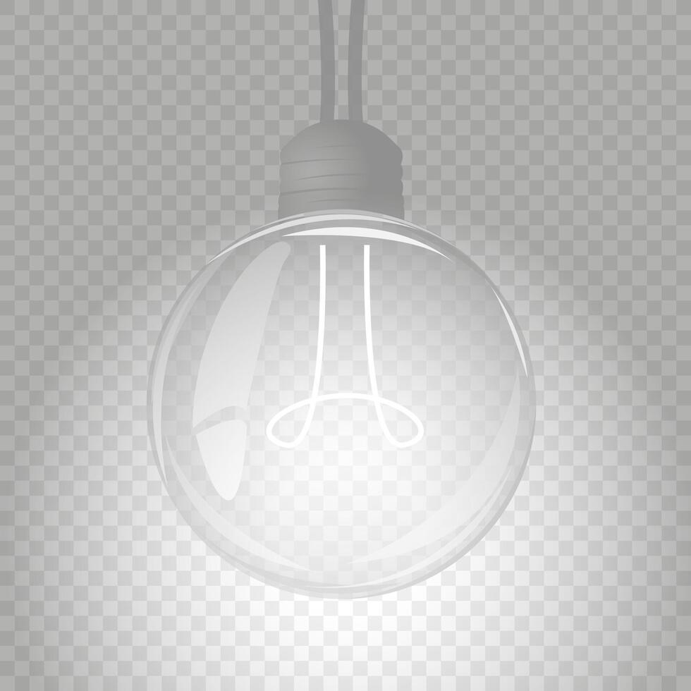 Light bulb. Electric lamp. Template creativity idea business innovation. illustration vector