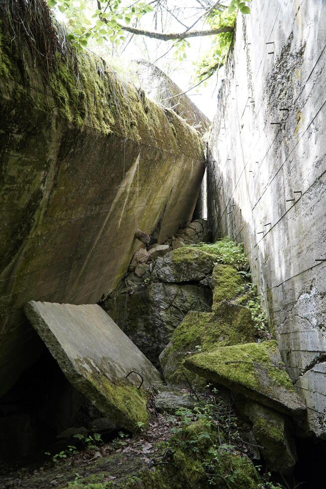Ketrzyn, Gierloz, Poland - May 11th 2024 - Ruins of a bunker in Wolf's Liar photo
