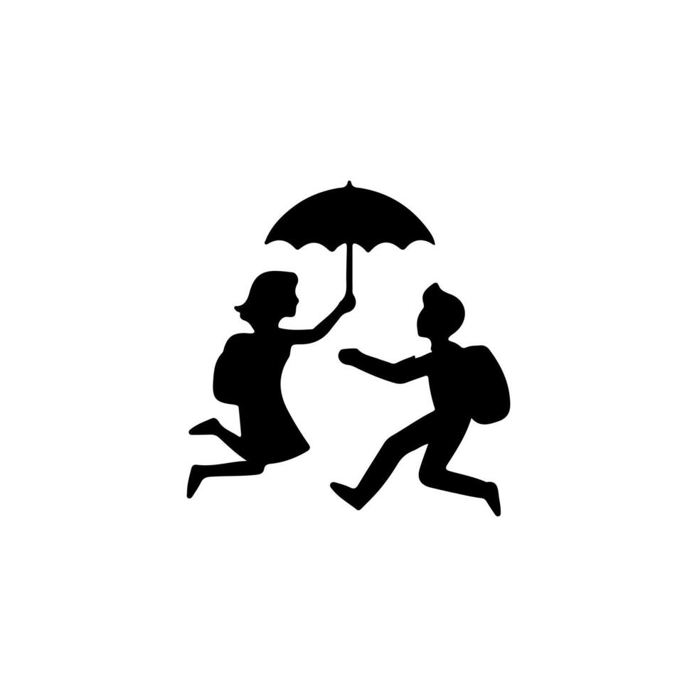 Friendship day icon on the white background vector