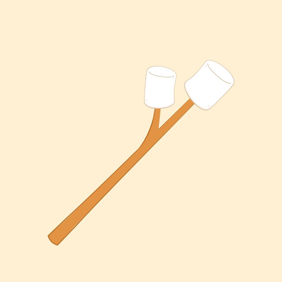 Marshmallow cartoon . Marshmallow on white background. Marshmallow icon. vector