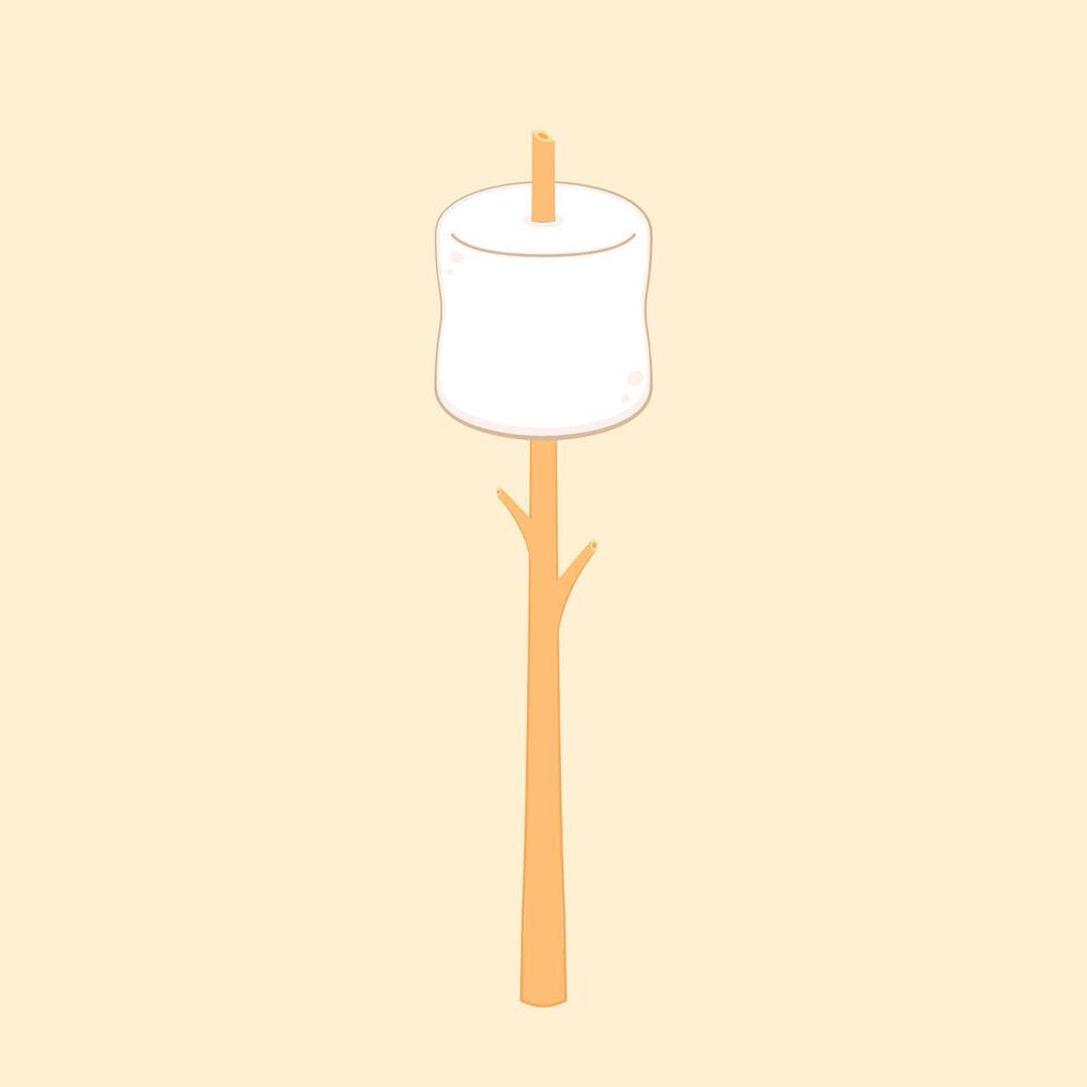 Marshmallow cartoon . Marshmallow on white background. Marshmallow icon. vector