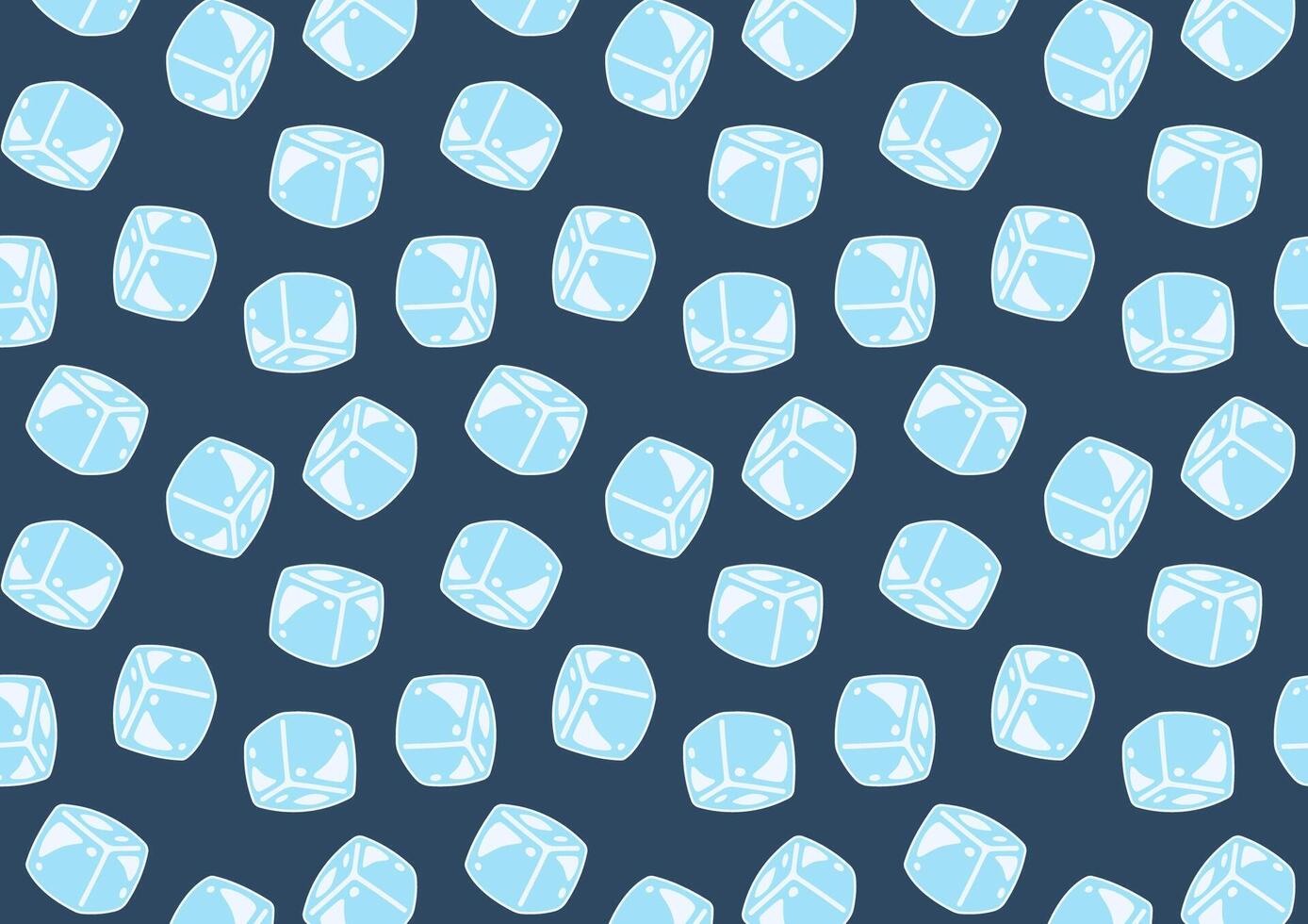 Ice cubes pattern wallpaper. Ice cubes . vector