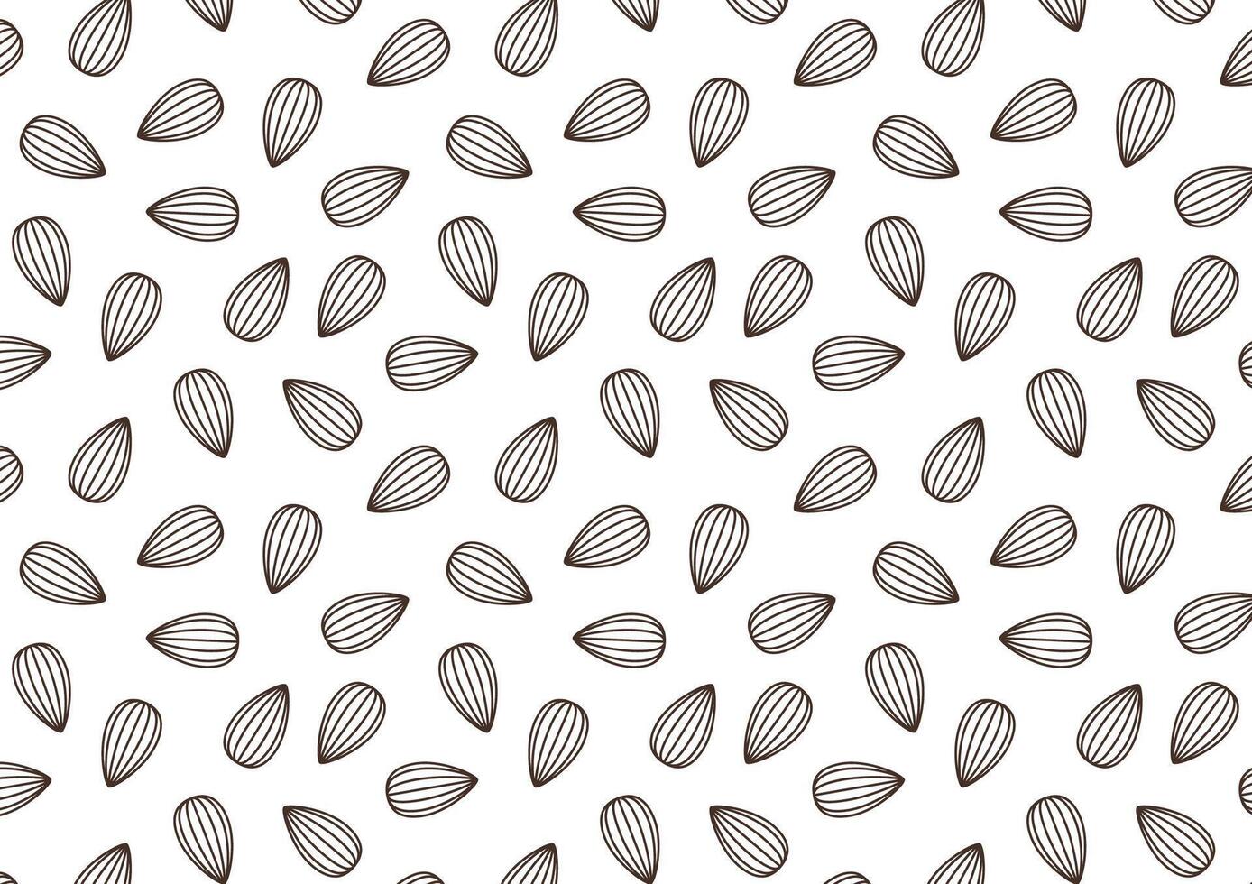Almond pattern wallpaper. Almond sign. vector
