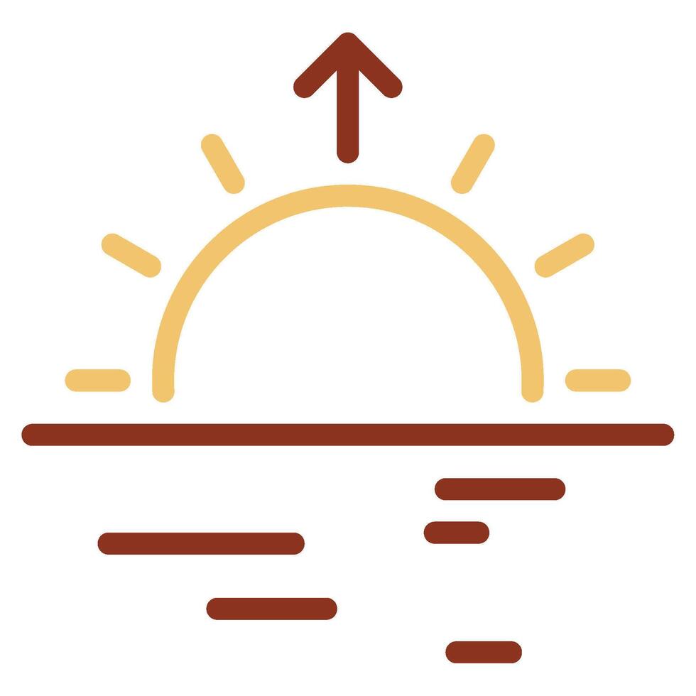 Sunrise Glow icon for web, app, infographic etc vector