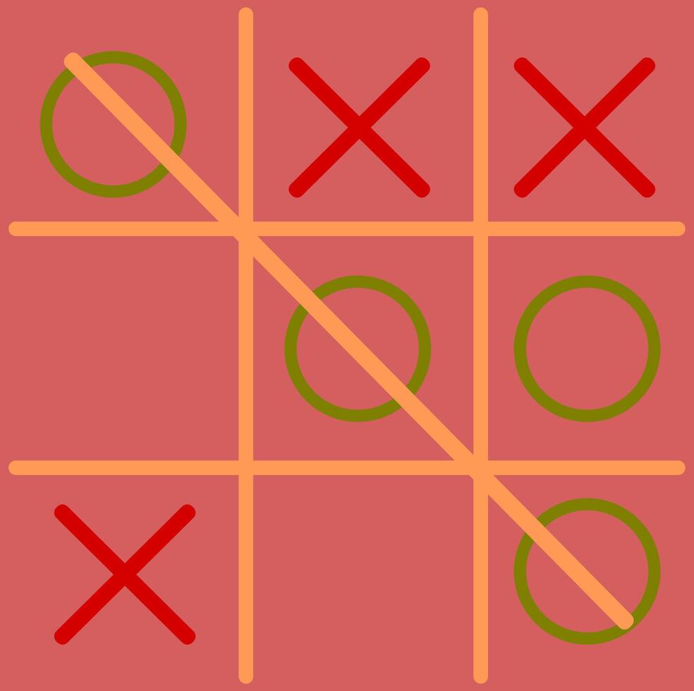tic tac toe simple vector