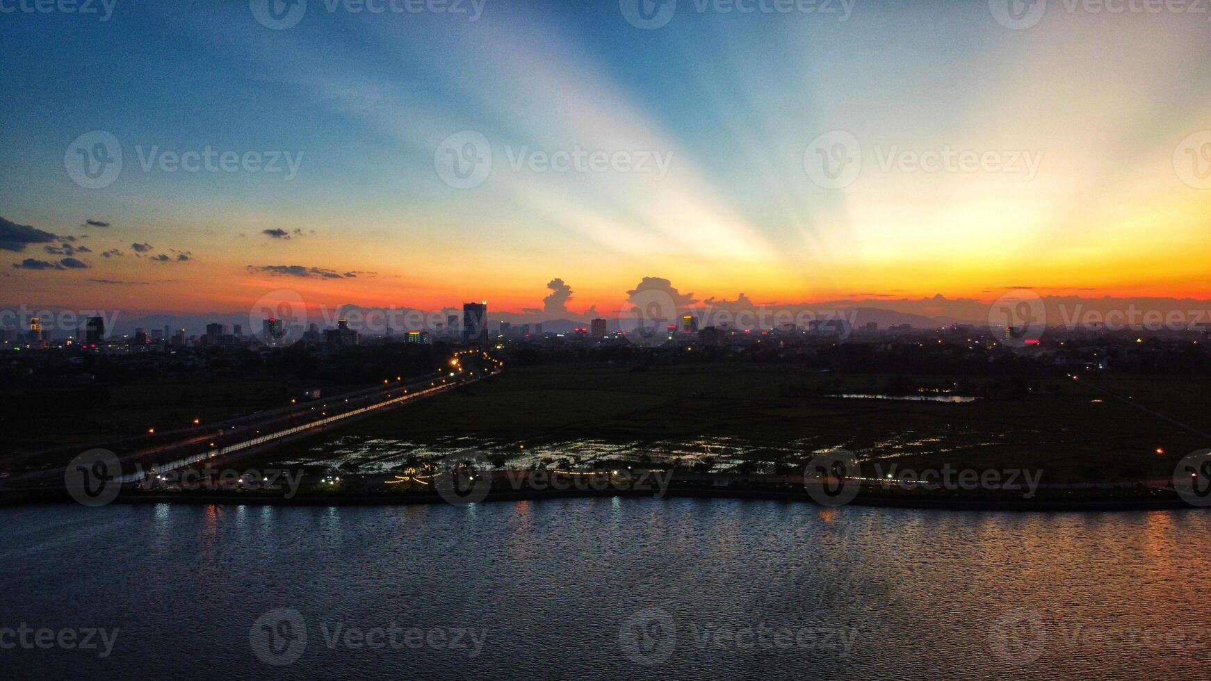 Sunsets and landscapes in and around central Vietnam photo