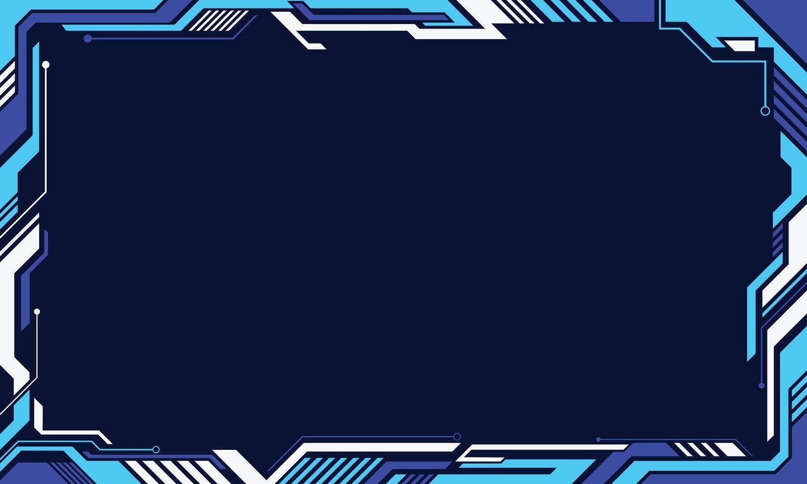 Futuristic technology interface frame background vector