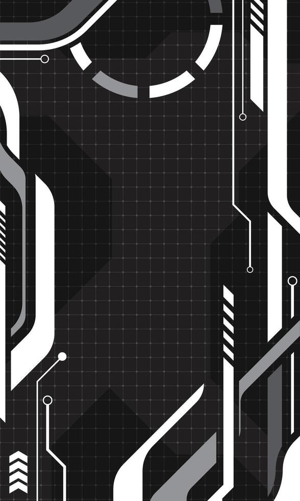 Cyberpunk futuristic technology abstract blank wallpaper vector