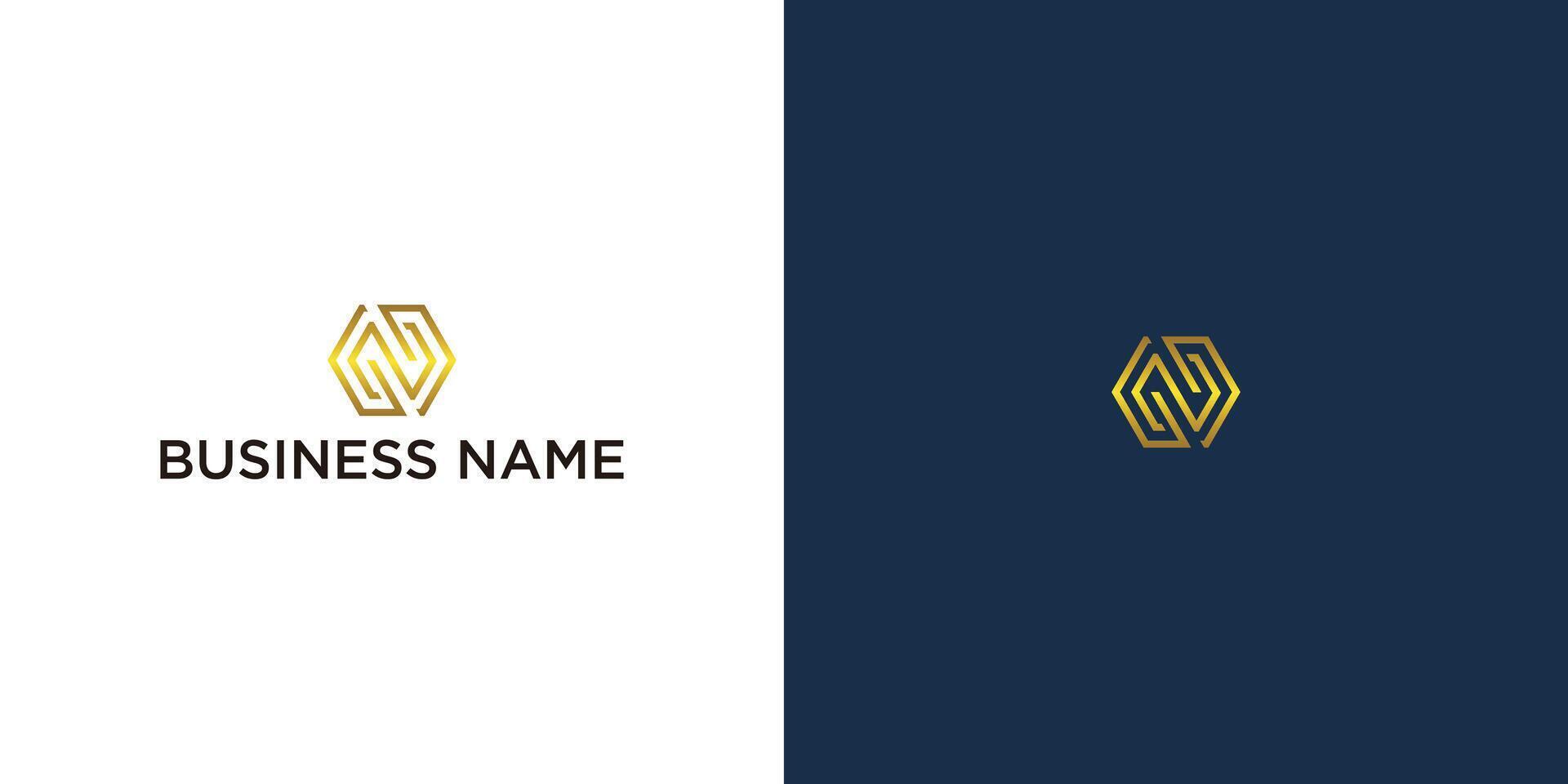 Elegant N Initial Logo for Professional Use. vector