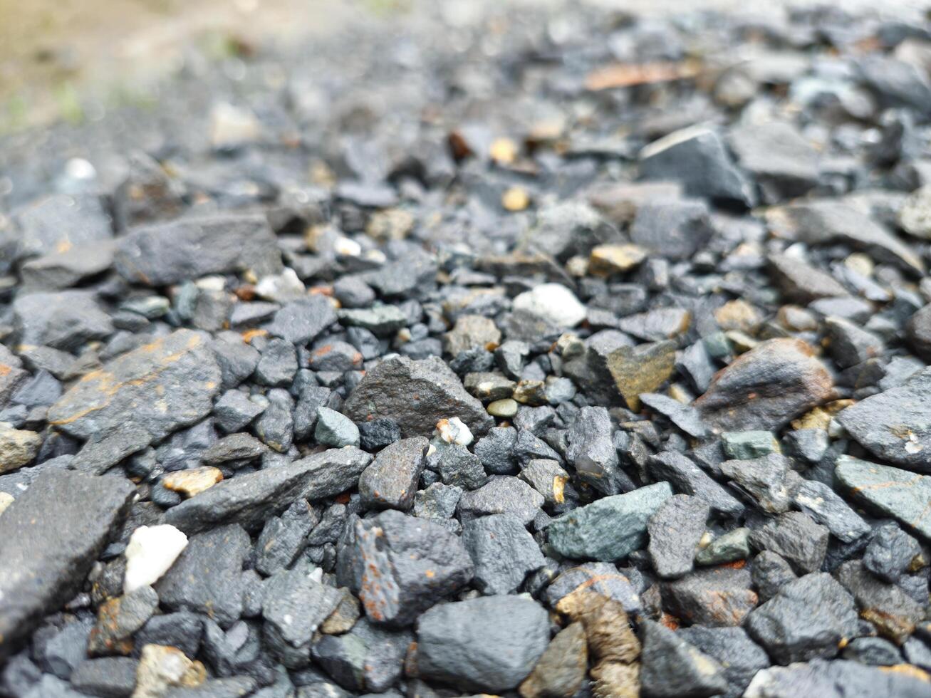 pile of stones for construction photo