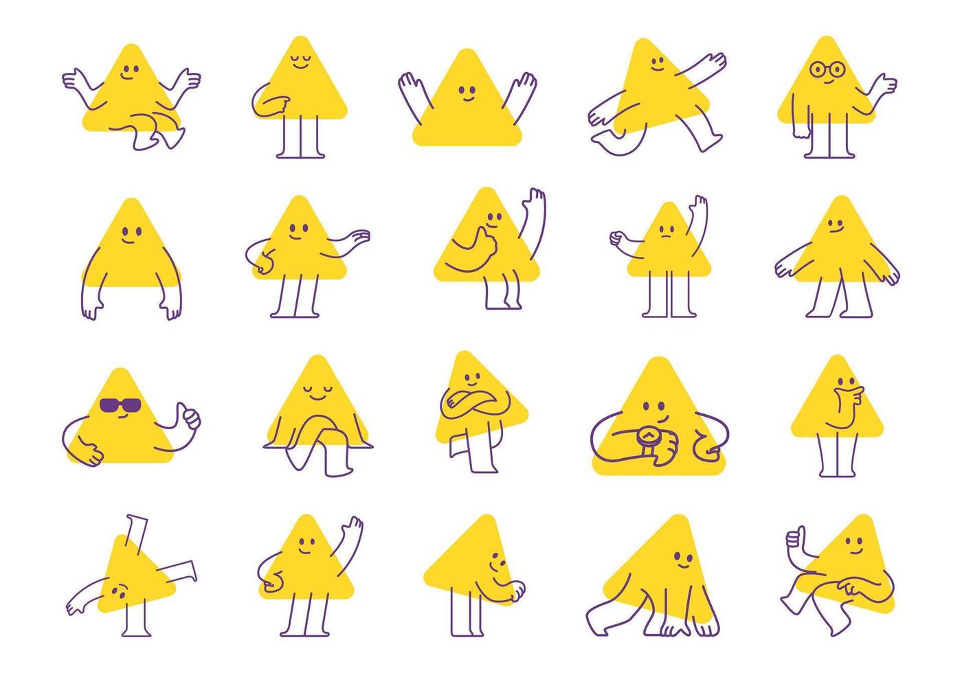 Triangular Character Element Set vector