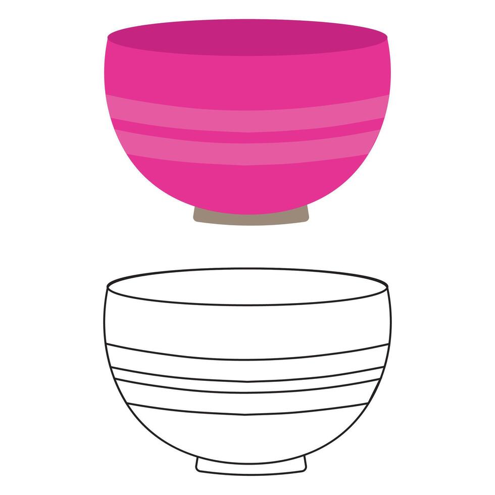 Coloring Pages Outline with Color vector