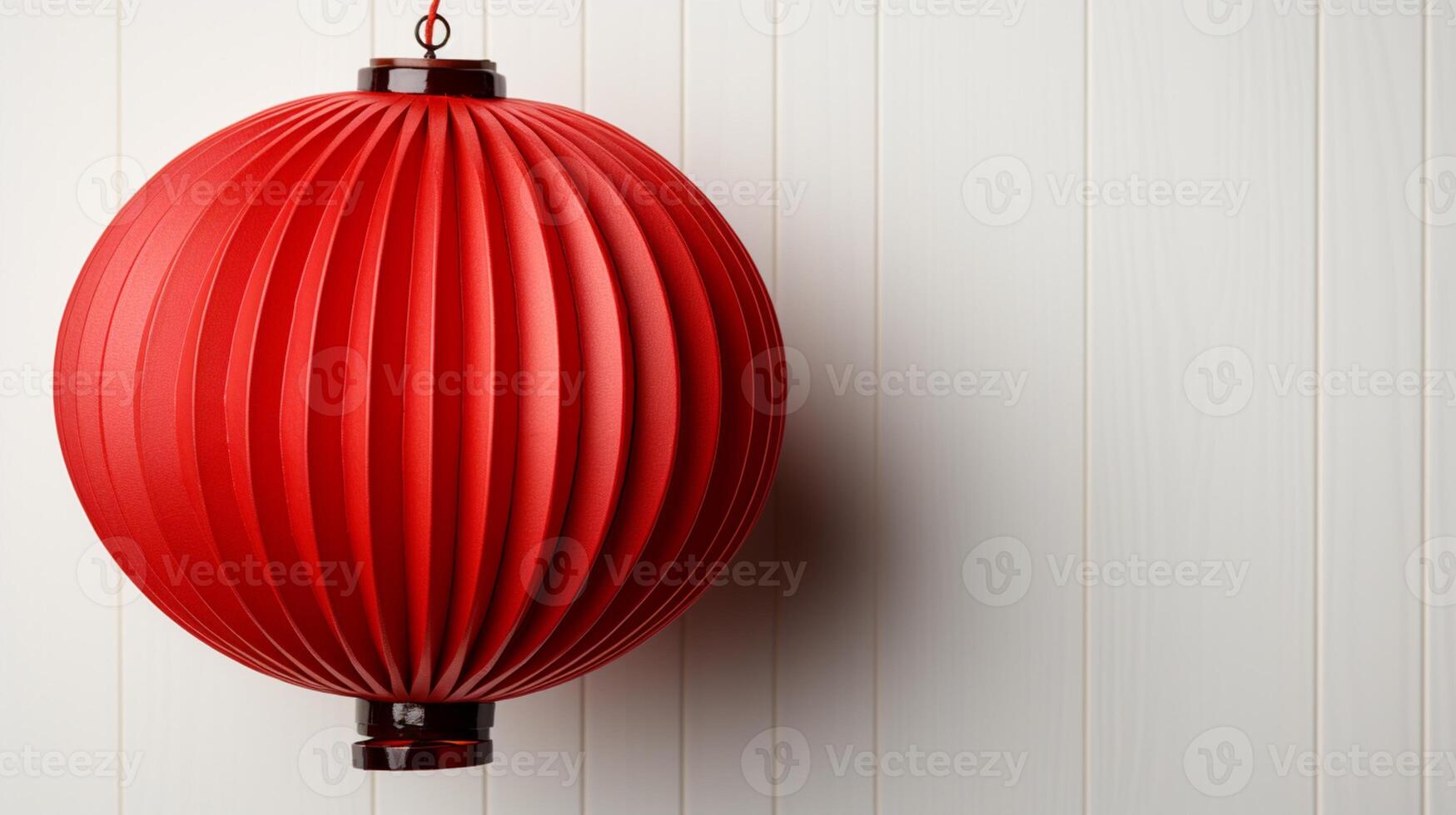 Red chinese lantern lightening lamp decoration copy space photo