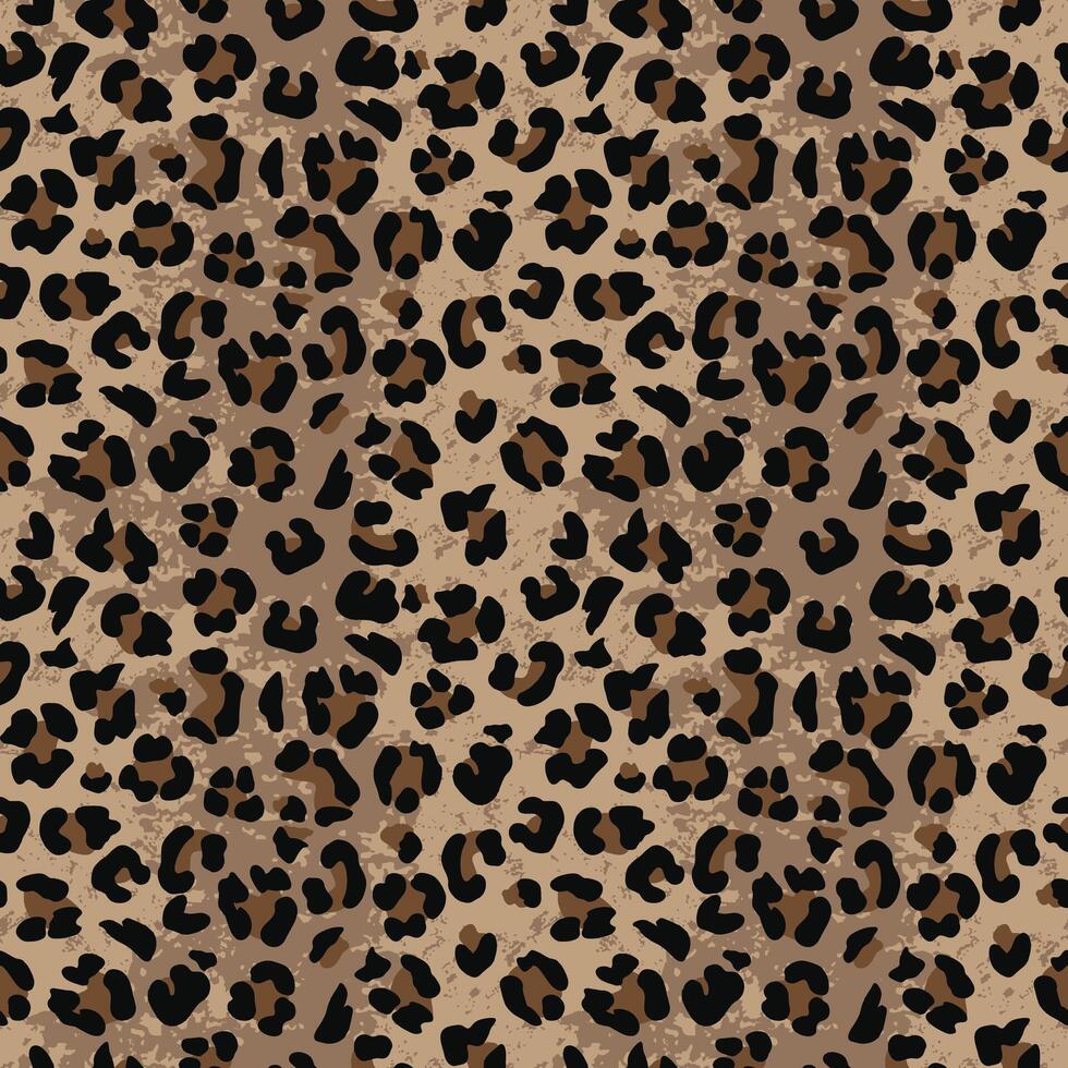Abstract camouflage Leopard animal skin texture seamless pattern vector