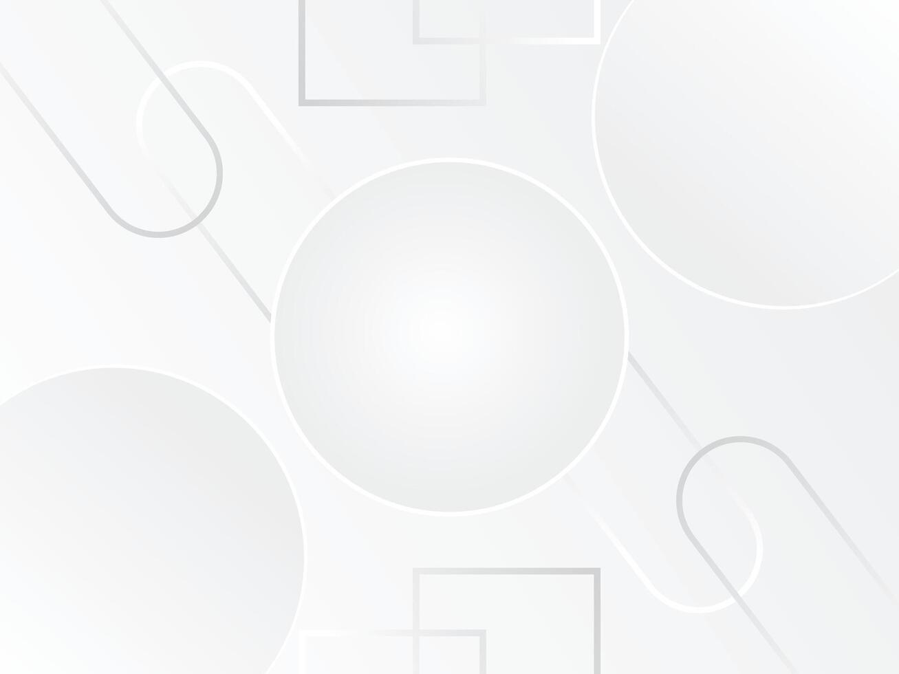 White Abstract background, White with gray and silver colors Geometric Abstract background design. vector