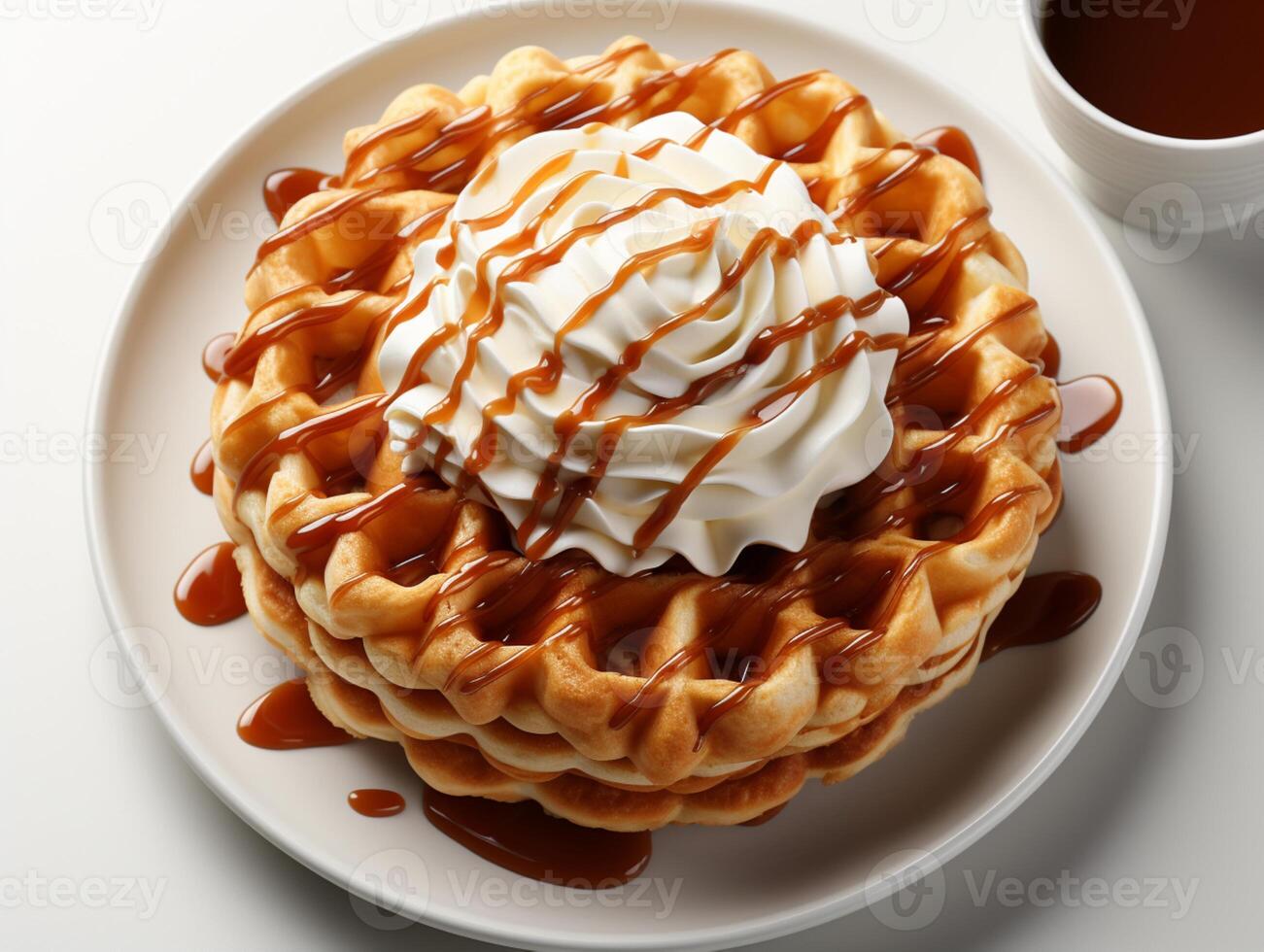 Mini apple pie tart cake pastry sweet food for party time photo
