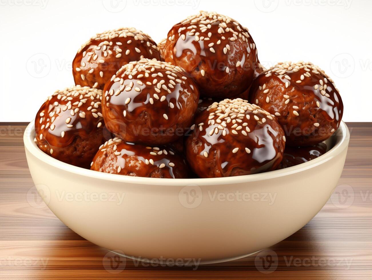 Meat bun pastry crunchy bread cake for snack photo