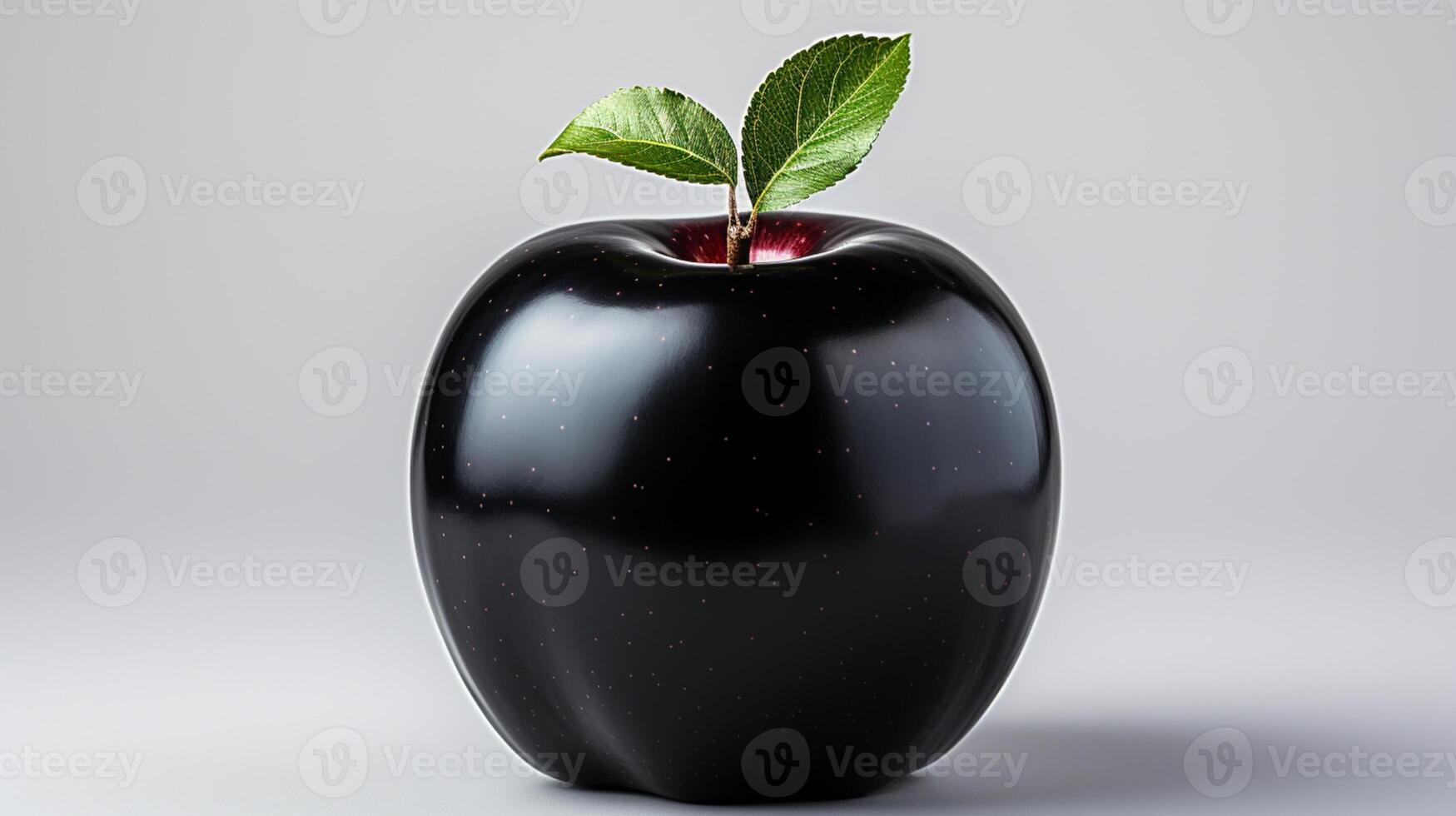 Black apple organic fruit healthy snack real food isolated photo