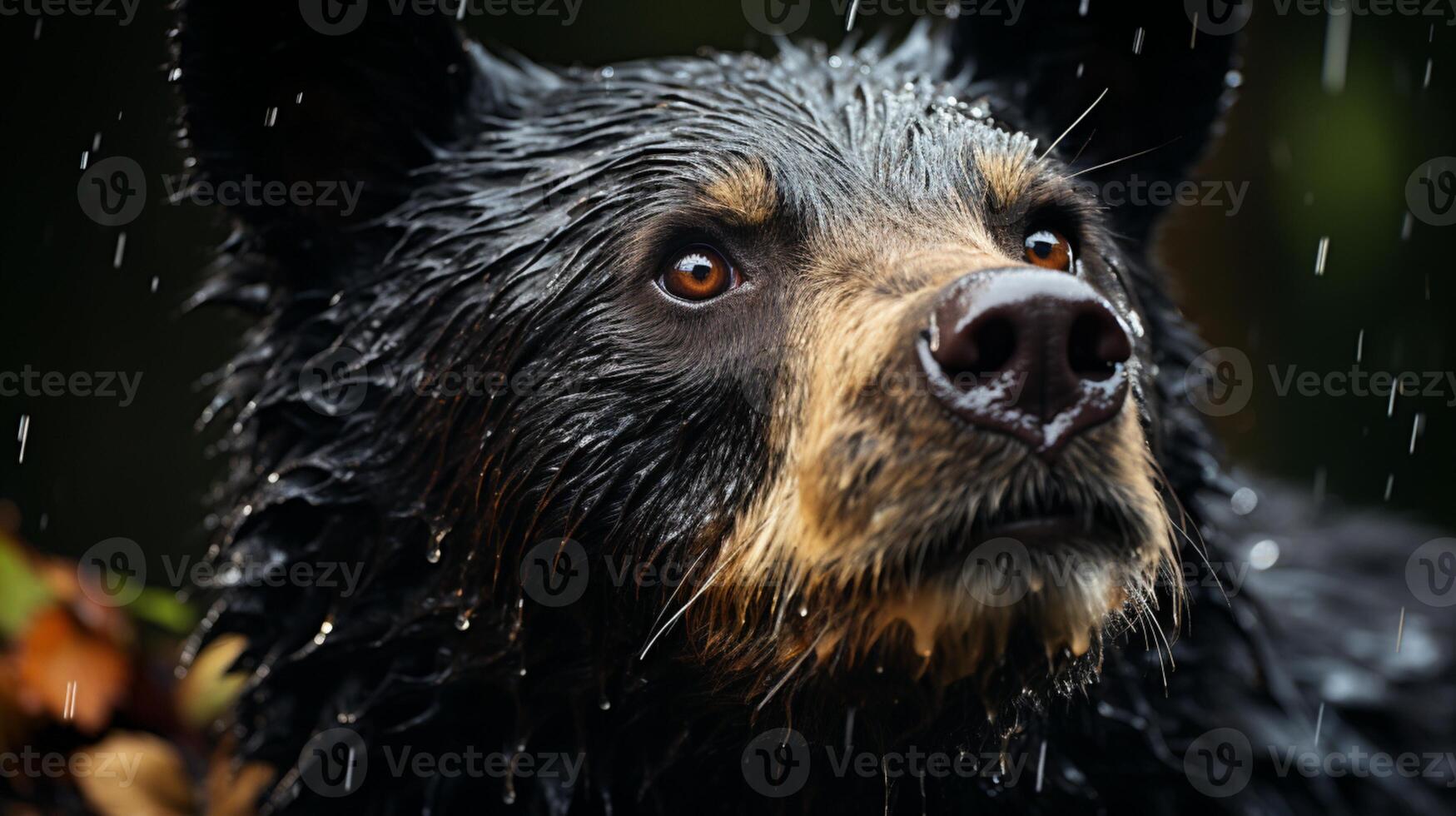 Black bear big mammal forest nature wildlife photo