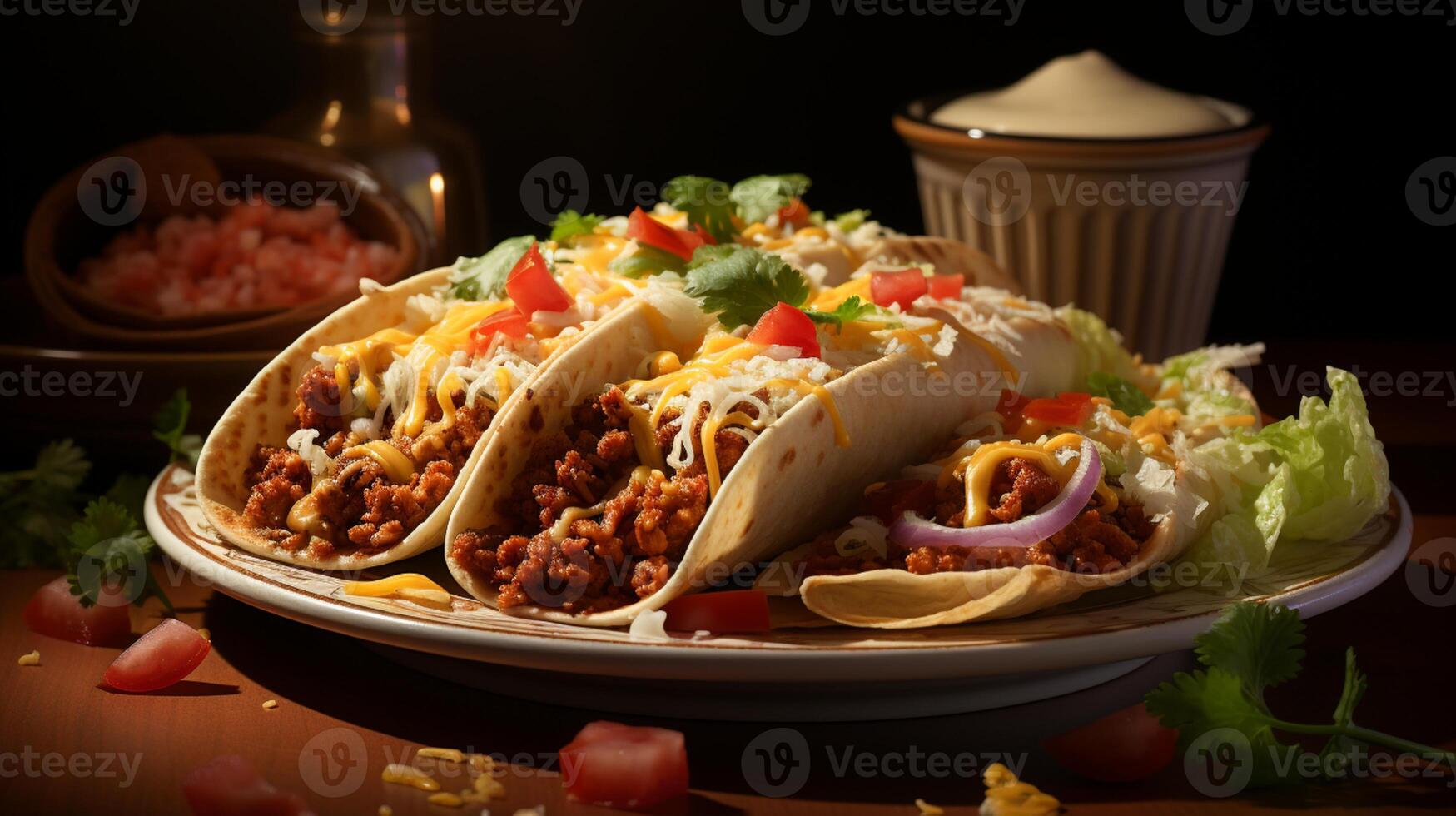 Tacos tortilla flat bread meat meal lunch photo