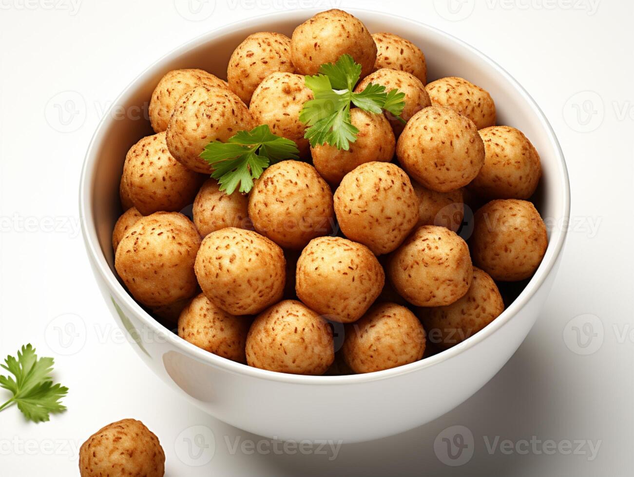 Meat ball from beef or chicken for lunch photo