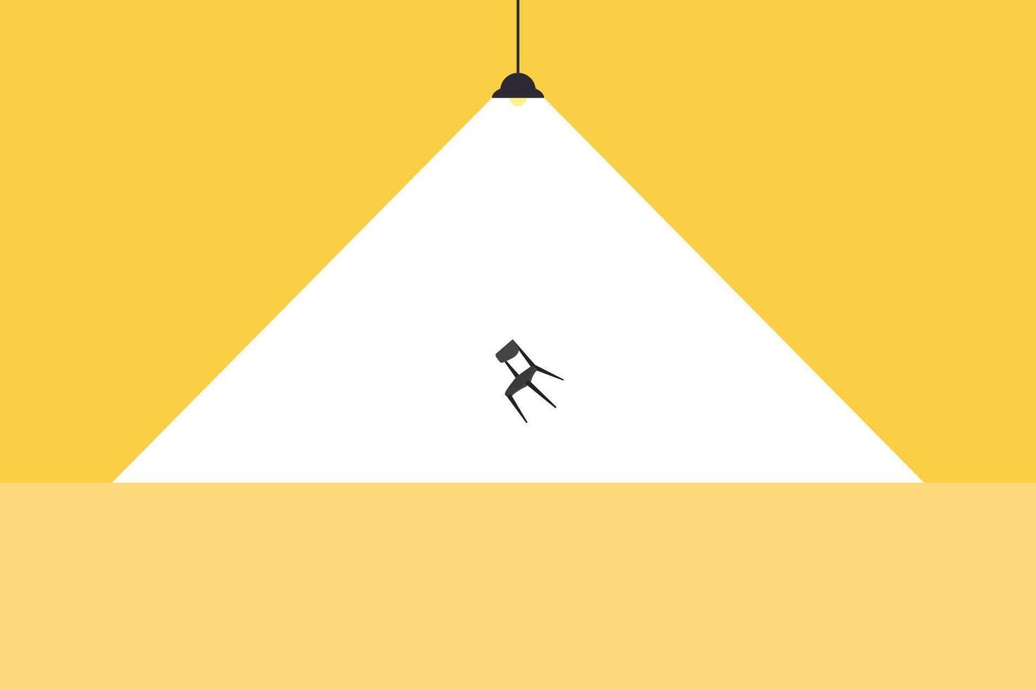 Business hiring and recruitment concept with spotlight. Career opportunity symbol vector
