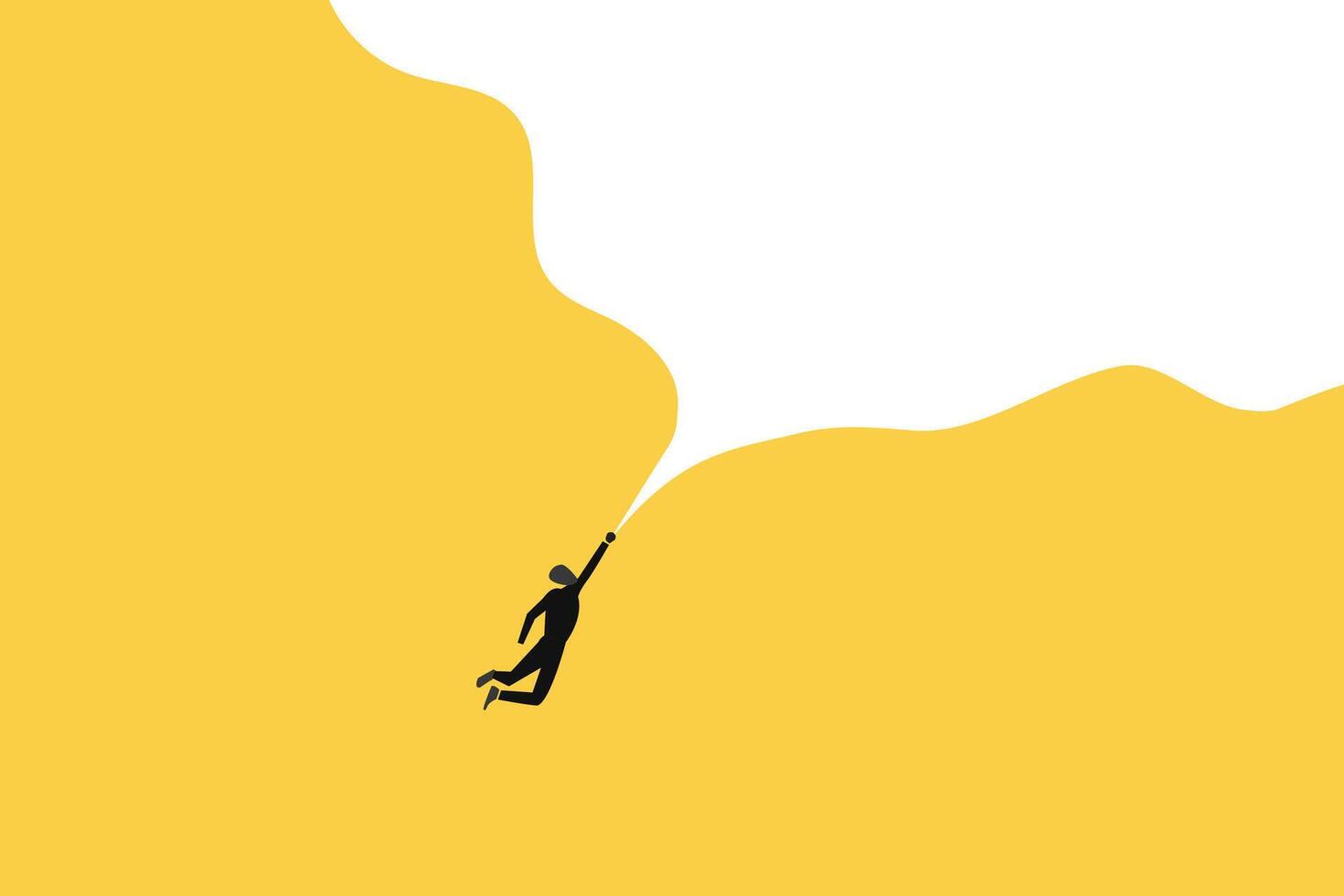 Businessman announcement with Blank bubble talk or comment. Concept of career, promotion, communication, news, infographic. Copy space for ad vector