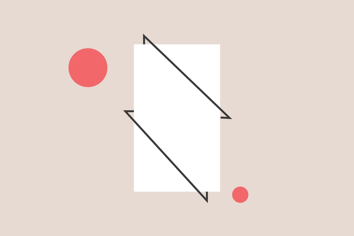 Set of abstract geometric shape wall art. Design for wall decoration, interior, poster, print, cover, wallpaper vector
