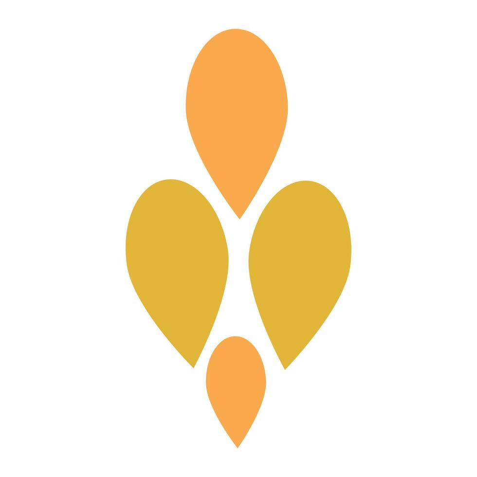 beautiful flower petal decoration design vector