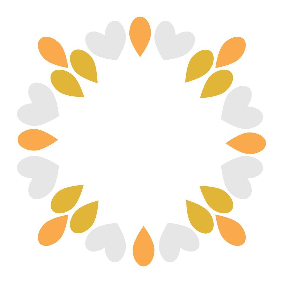 beautiful flower petal decoration design vector