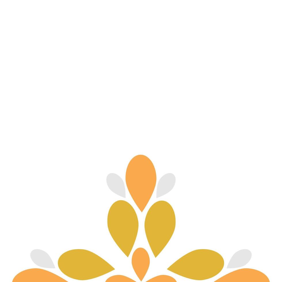 natural flower petal decoration design vector
