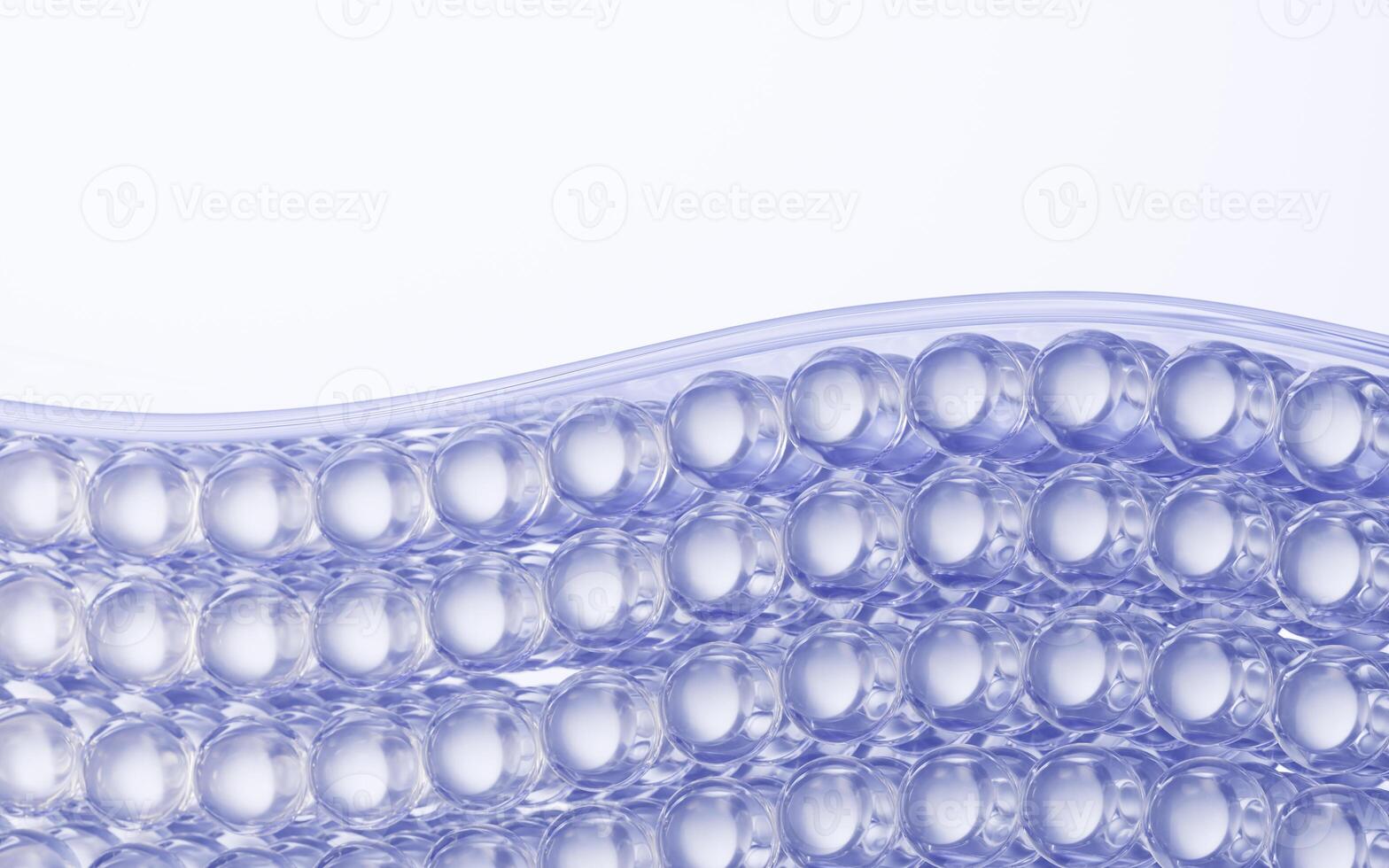 Skin cell background with cosmetics concept, 3d rendering. photo