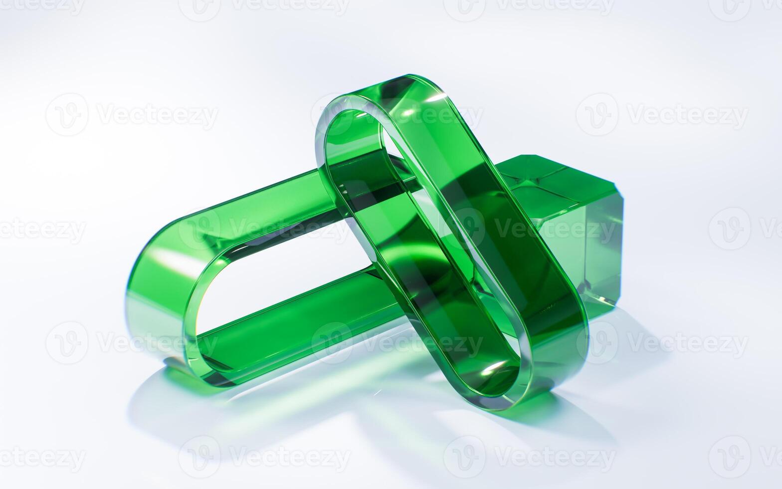 Abstract glass geometry background, 3d rendering. photo