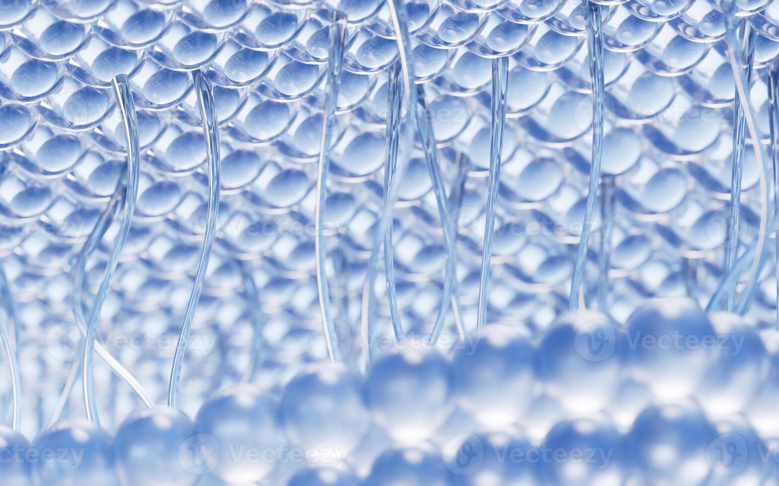 Skin cell background with cosmetics concept, 3d rendering. photo