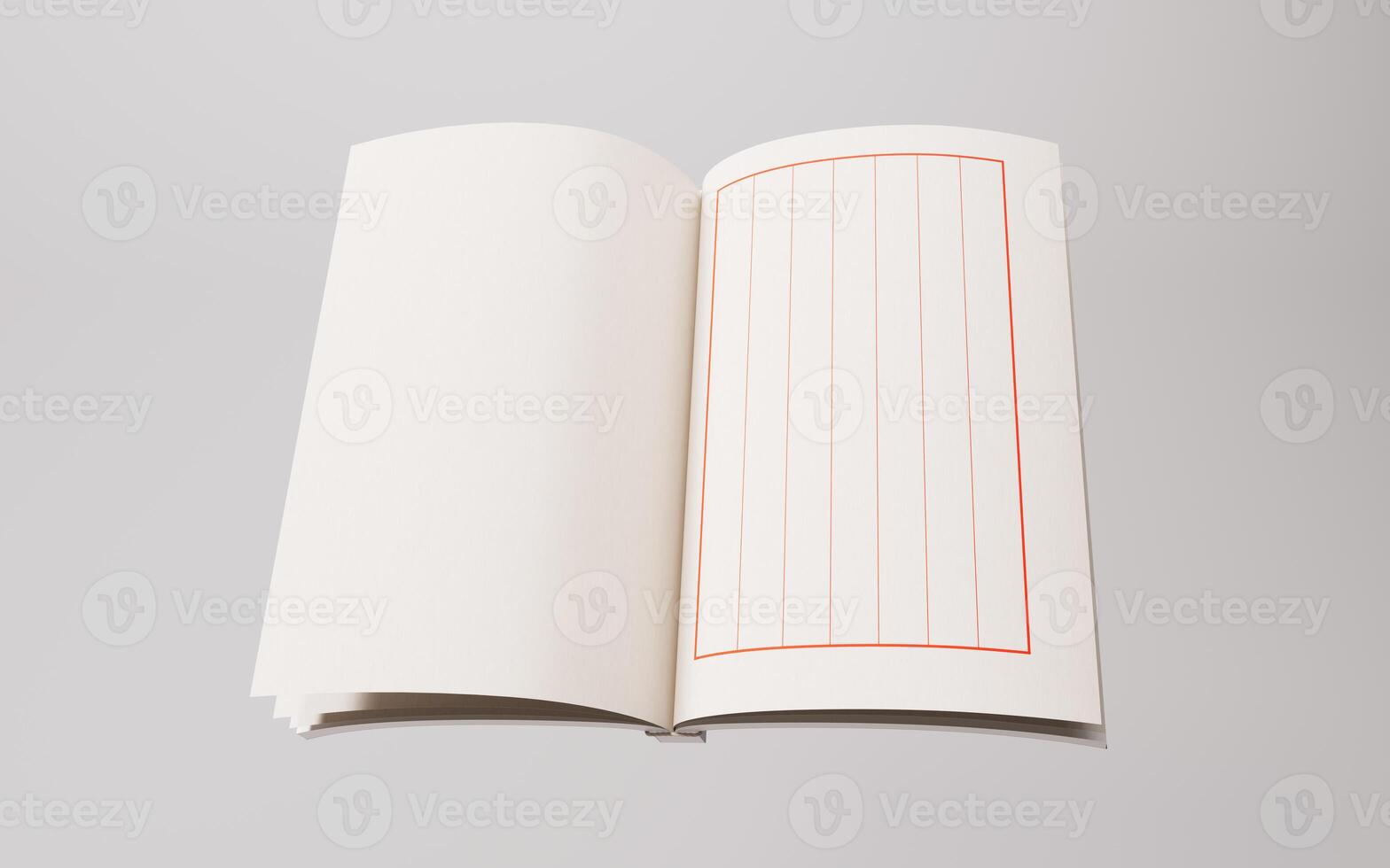 Ancient Chinese book, traditional culture, 3d rendering. photo