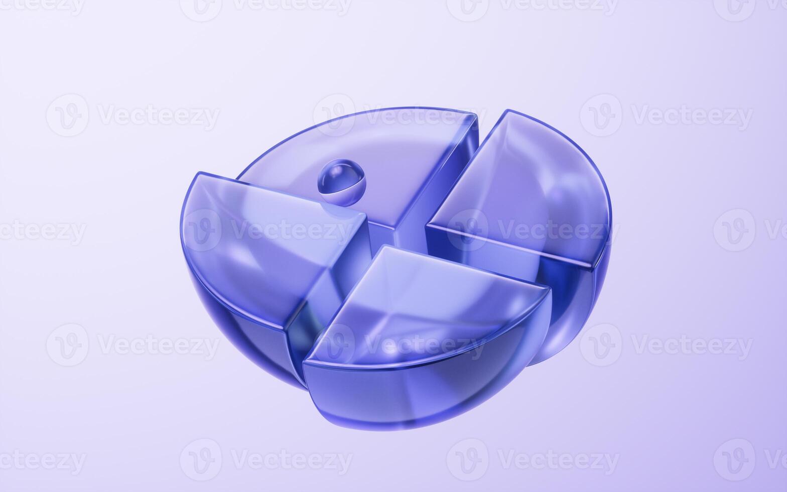 Abstract glass geometry background, 3d rendering. photo