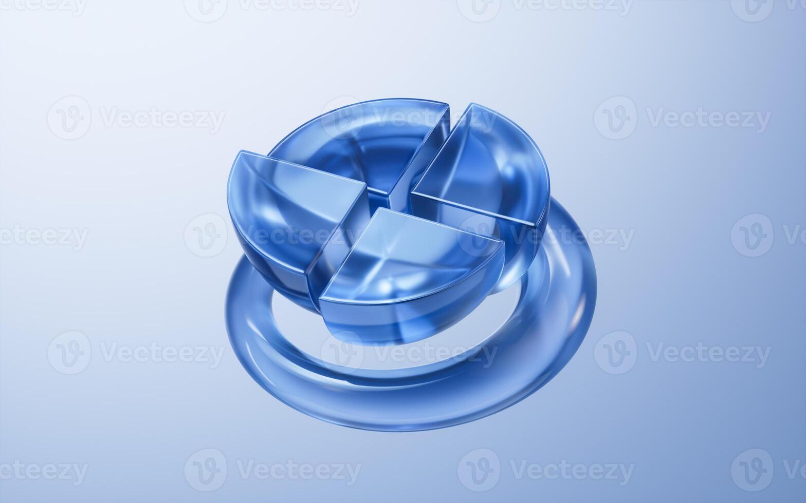 Abstract glass geometry background, 3d rendering. photo