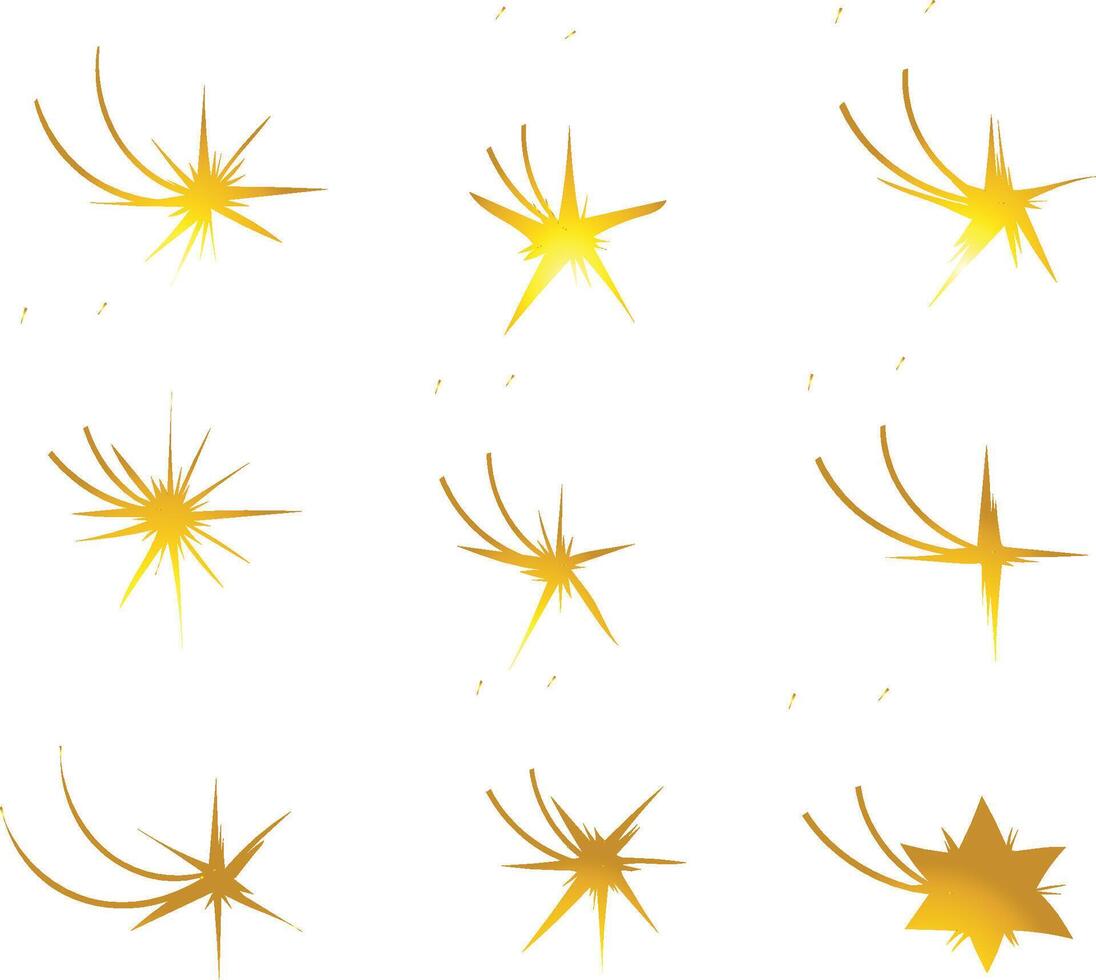 stars falling star vector