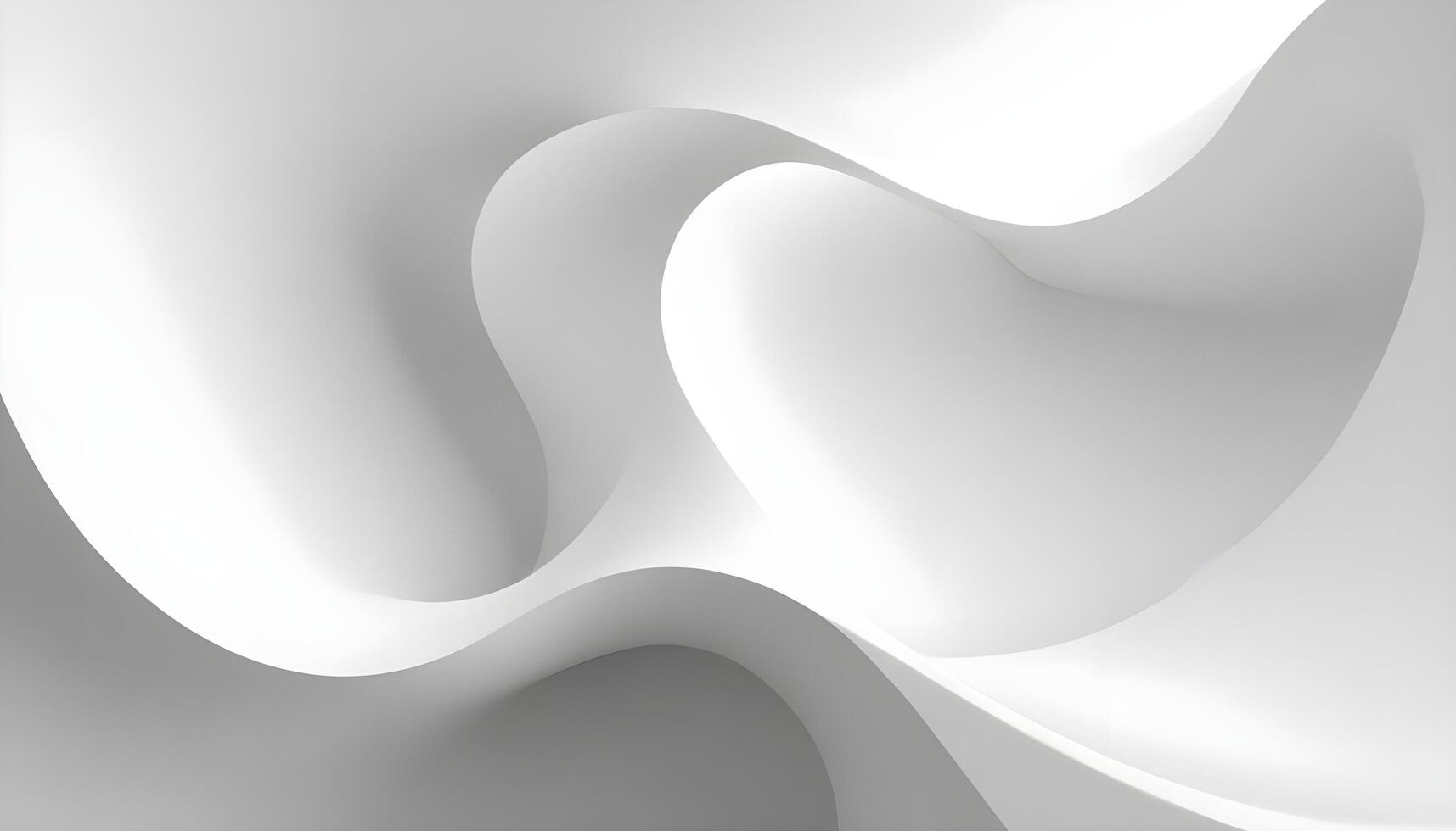 White 3D curve abstract background, wallpaper, copy space photo