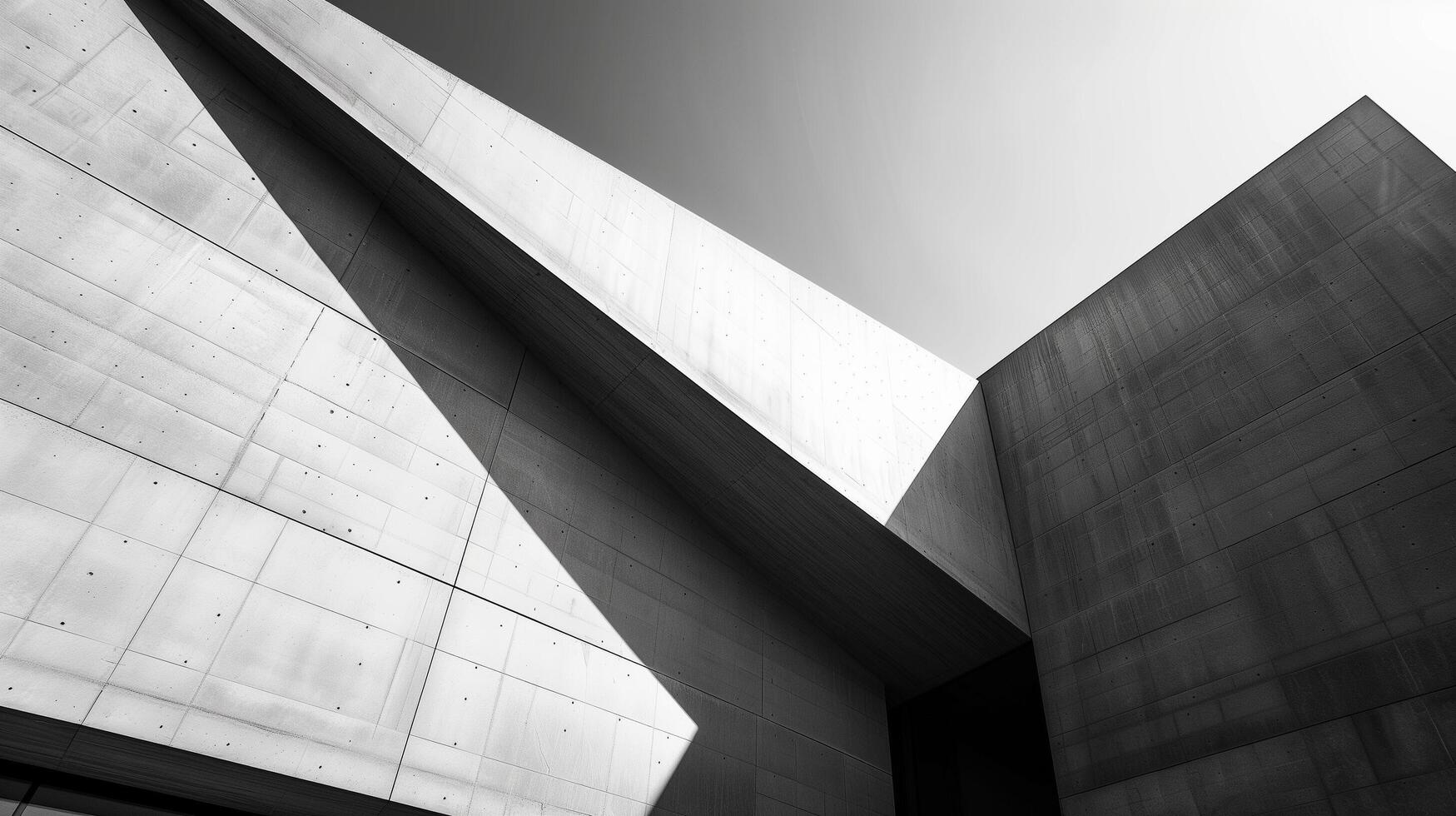 asymmetrical composition of modern architecture photo