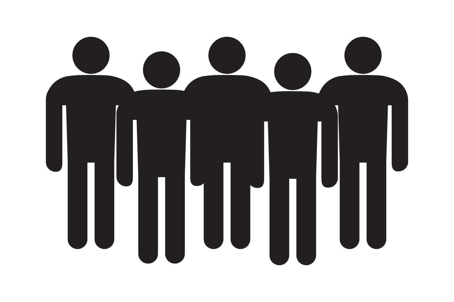 Demography diagram icon from Business, flat symbol, black color, style white background. vector