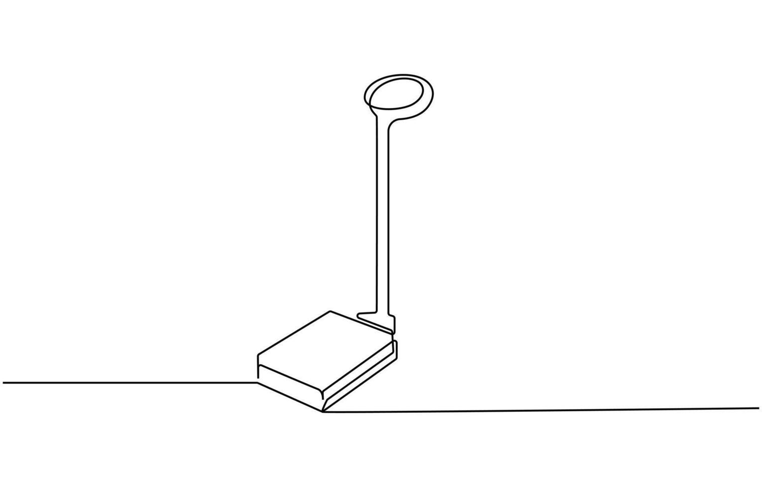 Continuous line drawing classic kitchen scale concept, Continuous Line Drawing Of Law Balance And Scale Of Justice, vector