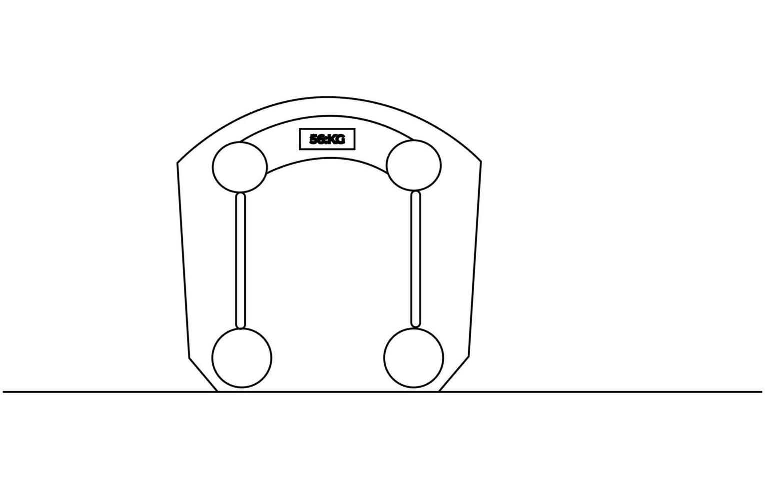 Continuous line drawing classic kitchen scale concept, Continuous Line Drawing Of Law Balance And Scale Of Justice, vector