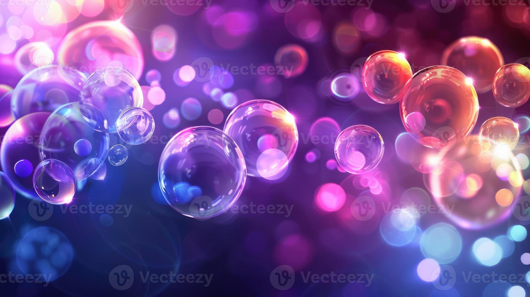 Abstract colourful soap bubbles background photo