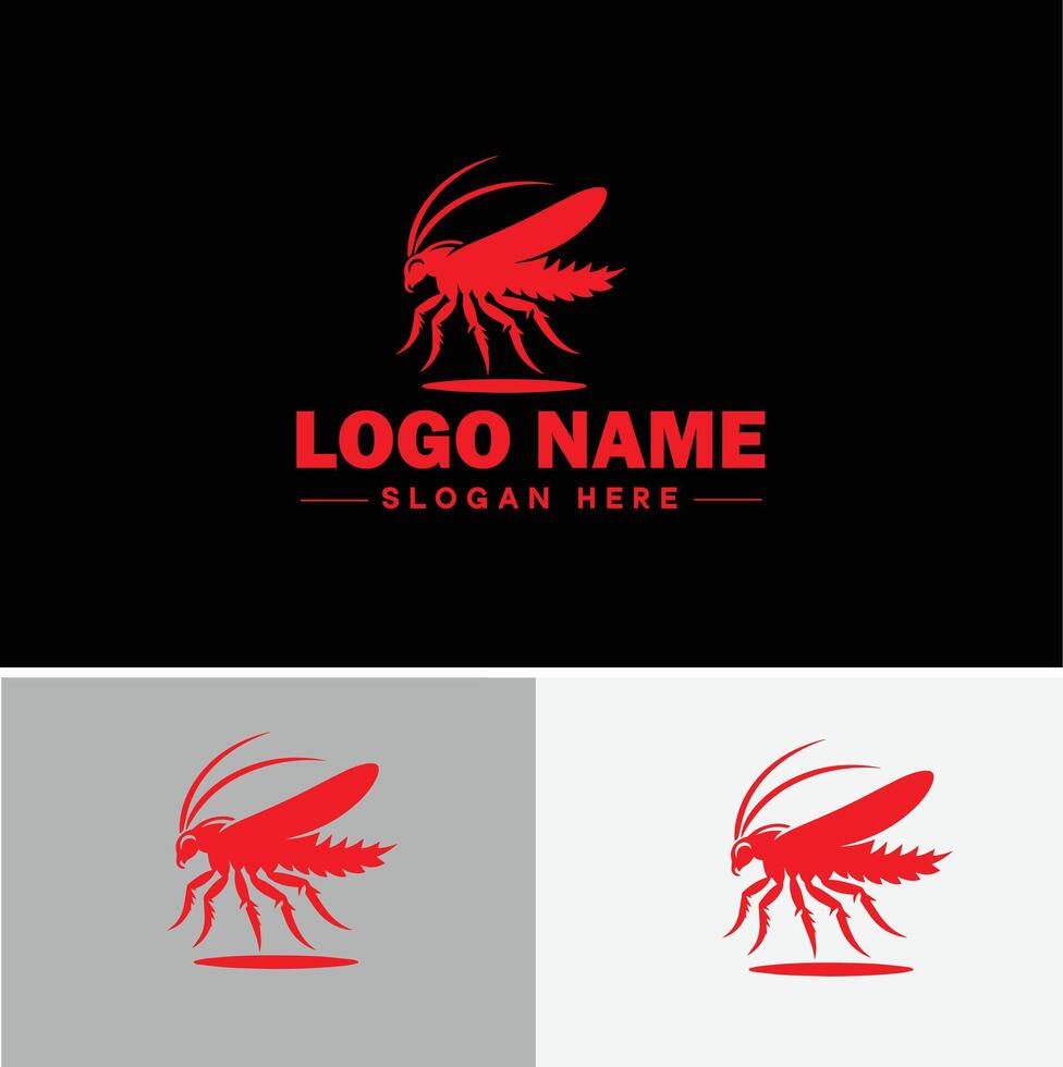 Lanternfly logo icon for business brand app icon Lanternfly Insect bee logo template vector