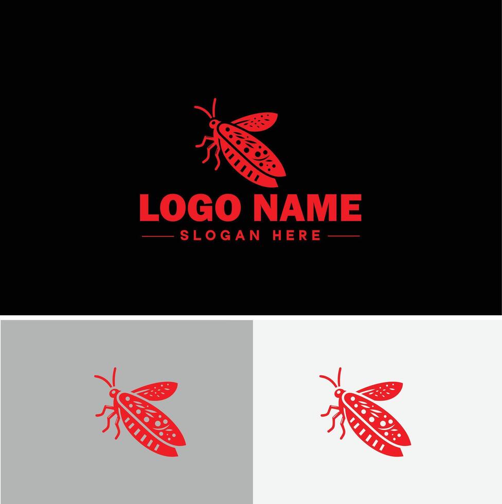 Lanternfly logo icon for business brand app icon Lanternfly Insect bee logo template vector