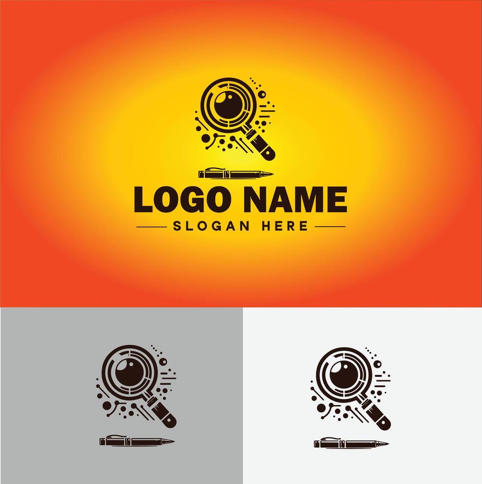Magnifying Glass Search Zoom Find logo icon for business brand app icon people finder infinity searching logo template vector