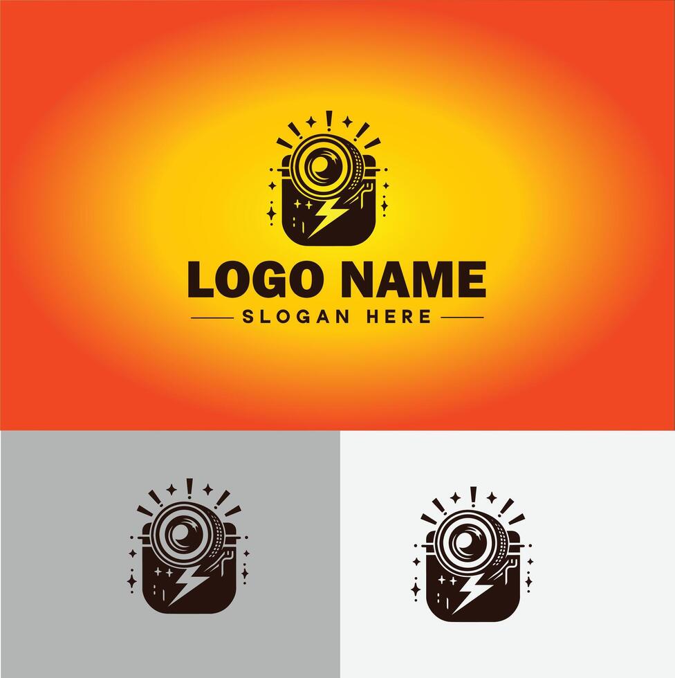 Magnifying Glass Search Zoom Find logo icon for business brand app icon people finder infinity searching logo template vector