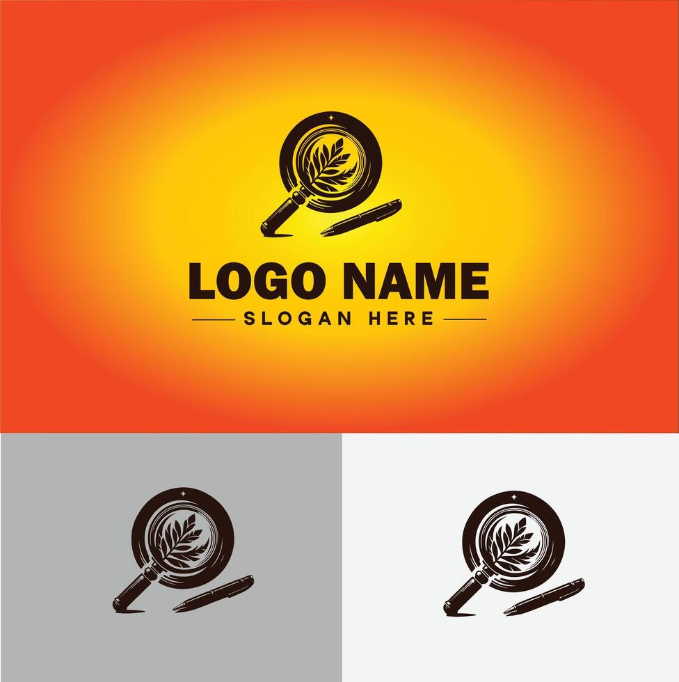Magnifying Glass Search Zoom Find logo icon for business brand app icon people finder infinity searching logo template vector