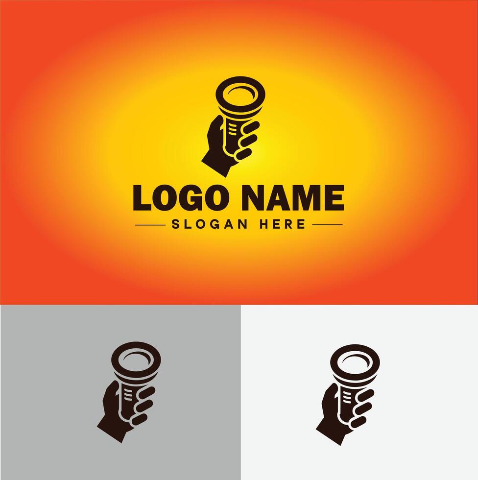 Magnifying Glass Search Zoom Find logo icon for business brand app icon people finder infinity searching logo template vector